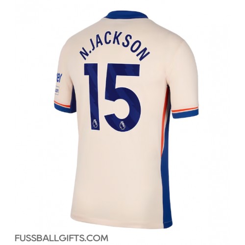 Chelsea Nicolas Jackson #15 Fußballbekleidung Auswärtstrikot 2024-25 Kurzarm